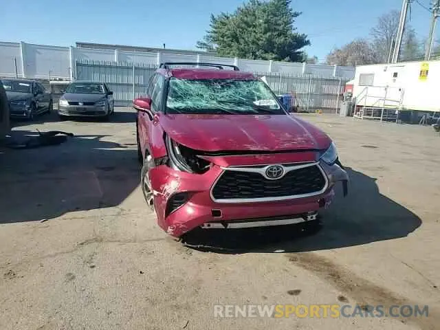 14 fotografías del automóvil dañado 5TDBZRBH8LS515044 TOYOTA HIGHLANDER 2020