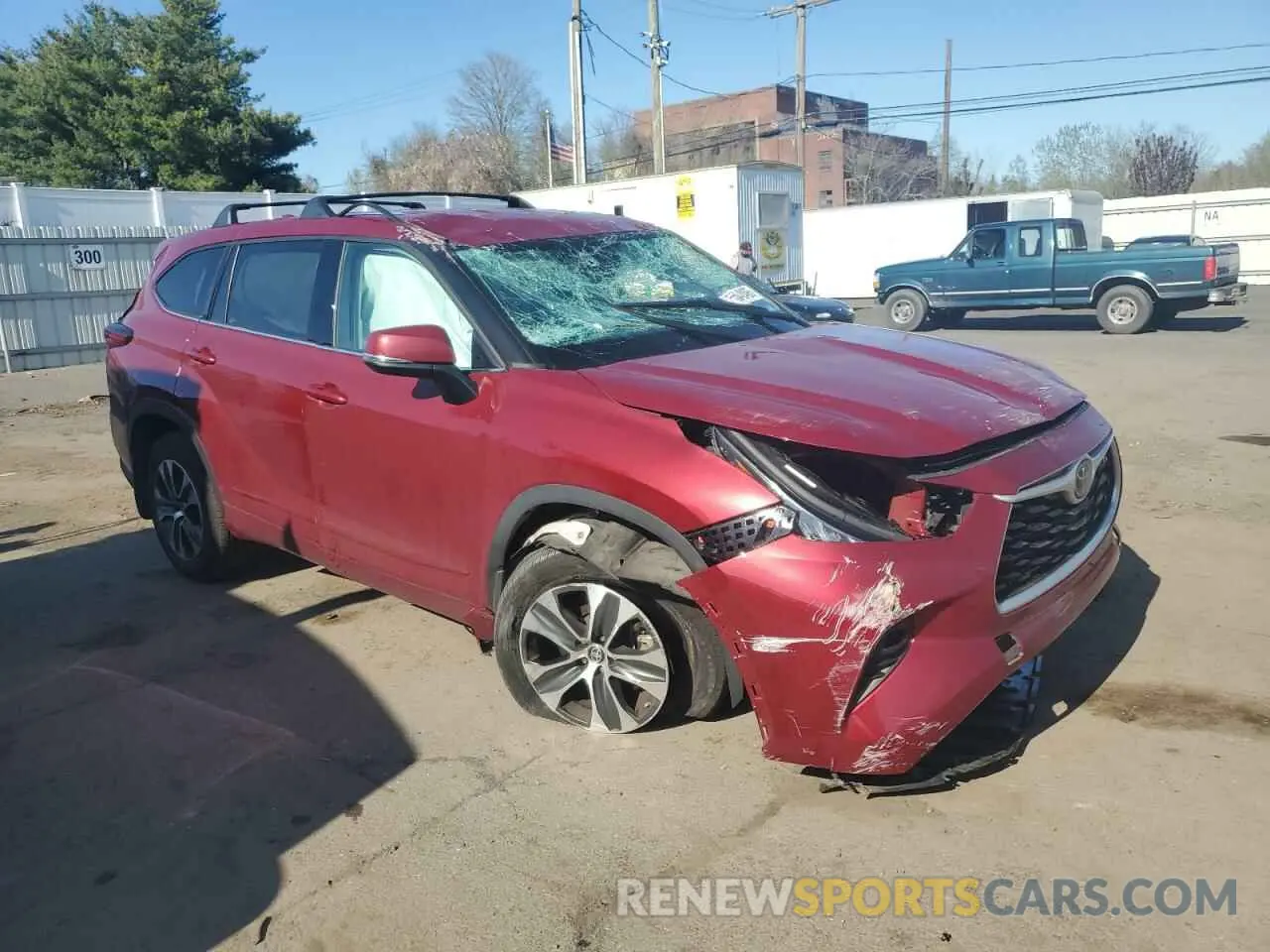 4 fotografías del automóvil dañado 5TDBZRBH8LS515044 TOYOTA HIGHLANDER 2020