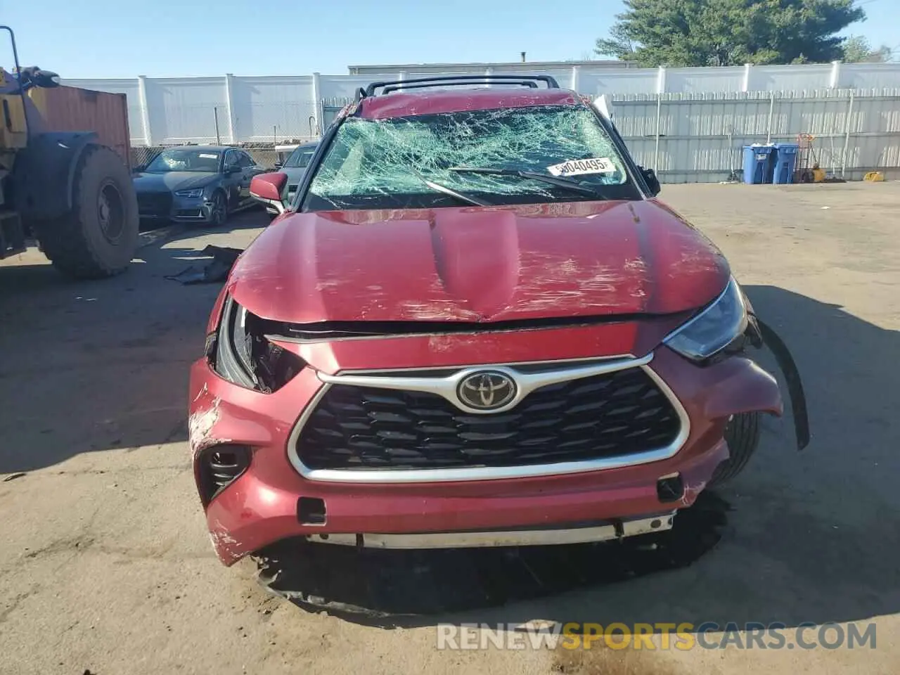 5 fotografías del automóvil dañado 5TDBZRBH8LS515044 TOYOTA HIGHLANDER 2020