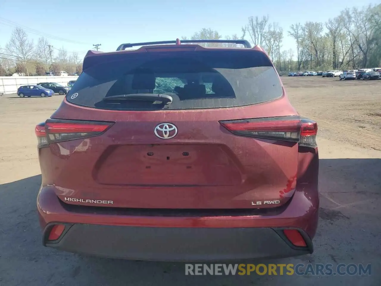 6 fotografías del automóvil dañado 5TDBZRBH8LS515044 TOYOTA HIGHLANDER 2020