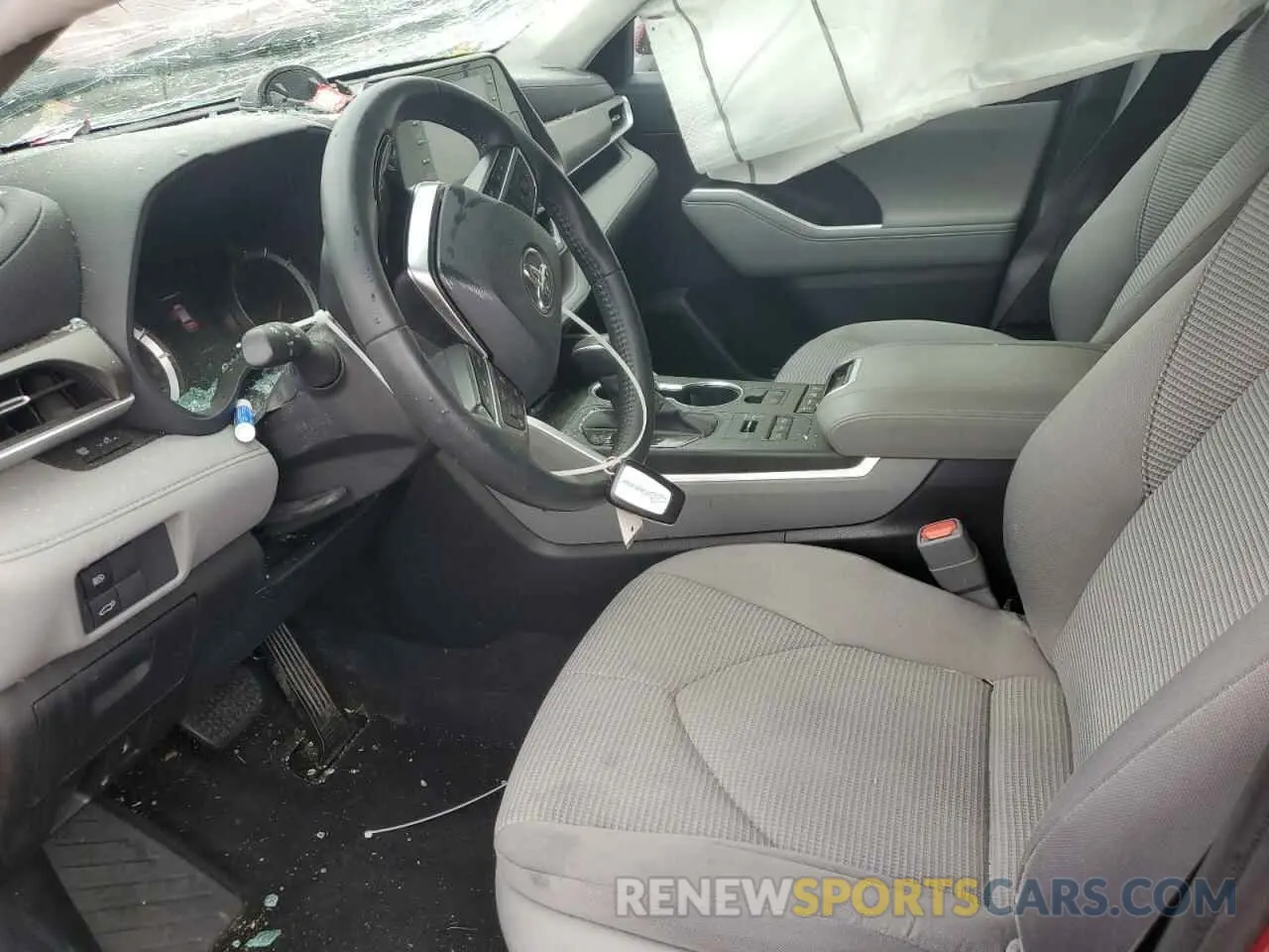 7 fotografías del automóvil dañado 5TDBZRBH8LS515044 TOYOTA HIGHLANDER 2020