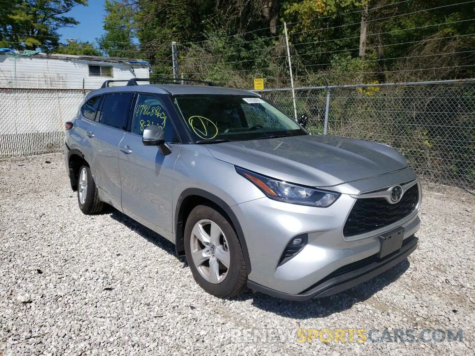 1 fotografías del automóvil dañado 5TDBZRBH9LS502240 TOYOTA HIGHLANDER 2020