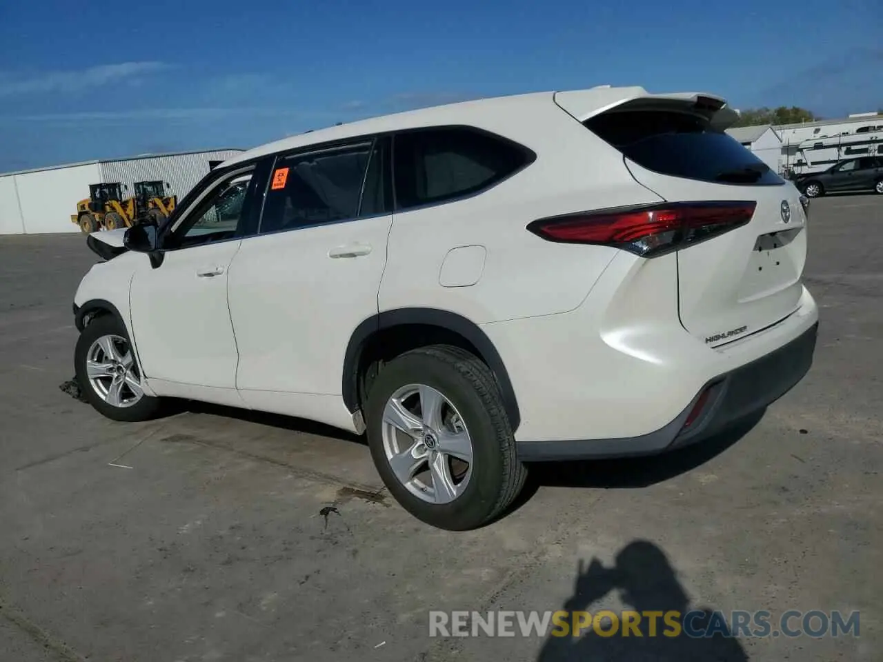 2 fotografías del automóvil dañado 5TDCZRAH0LS505372 TOYOTA HIGHLANDER 2020