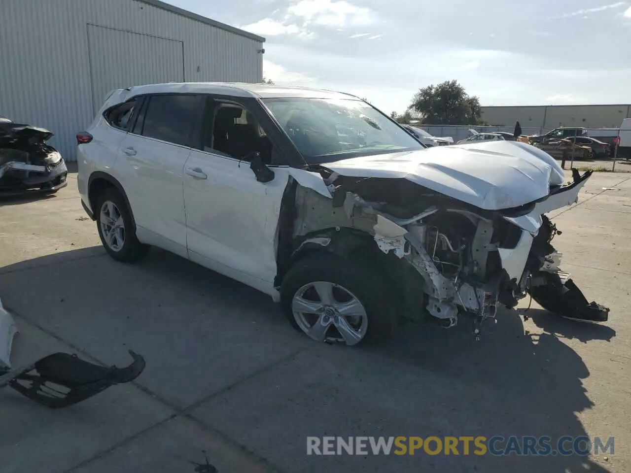 4 fotografías del automóvil dañado 5TDCZRAH0LS505372 TOYOTA HIGHLANDER 2020