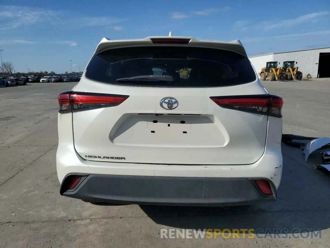 6 fotografías del automóvil dañado 5TDCZRAH0LS505372 TOYOTA HIGHLANDER 2020