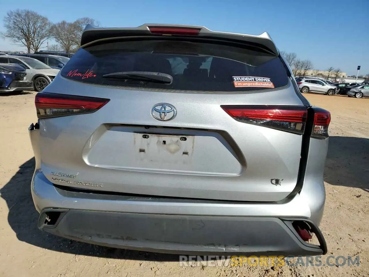 6 fotografías del automóvil dañado 5TDCZRAH4LS506413 TOYOTA HIGHLANDER 2020