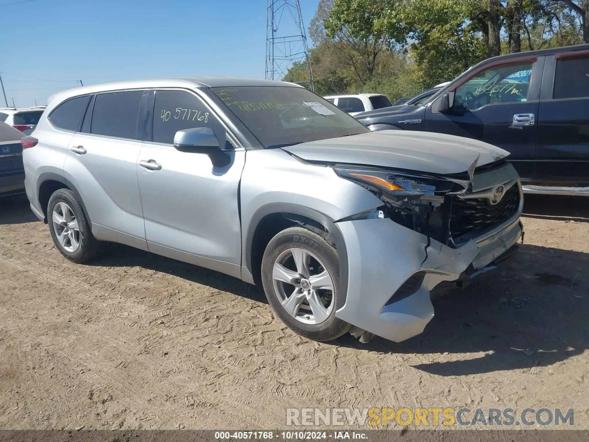 1 fotografías del automóvil dañado 5TDCZRAH4LS507190 TOYOTA HIGHLANDER 2020