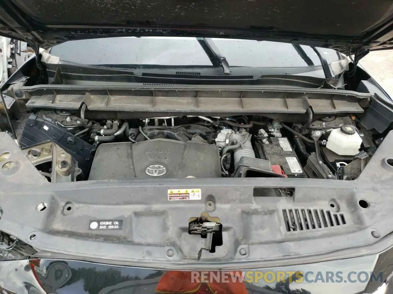 7 fotografías del automóvil dañado 5TDCZRAH5LS502497 TOYOTA HIGHLANDER 2020