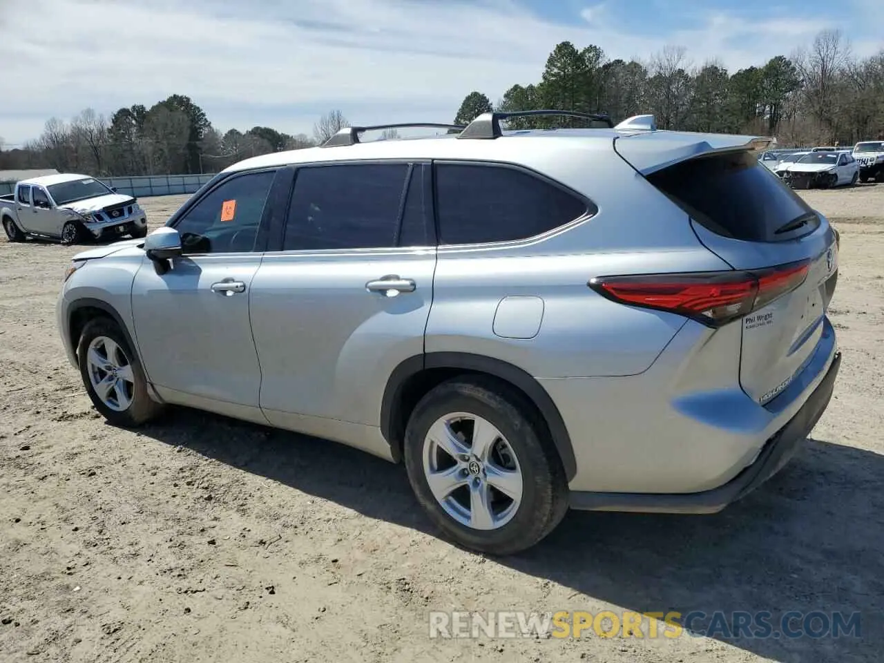 2 fotografías del automóvil dañado 5TDCZRAH5LS504363 TOYOTA HIGHLANDER 2020