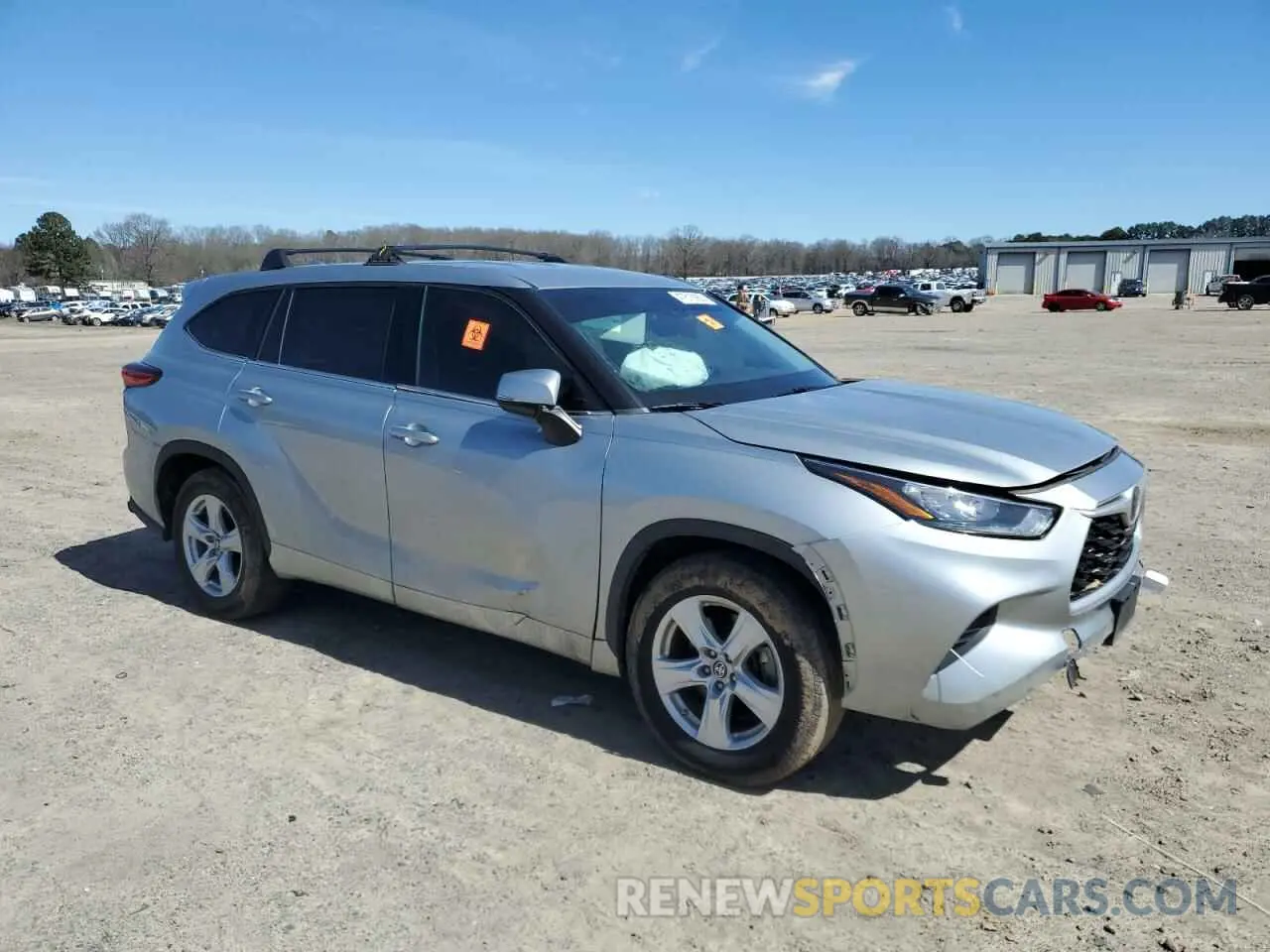 4 fotografías del automóvil dañado 5TDCZRAH5LS504363 TOYOTA HIGHLANDER 2020