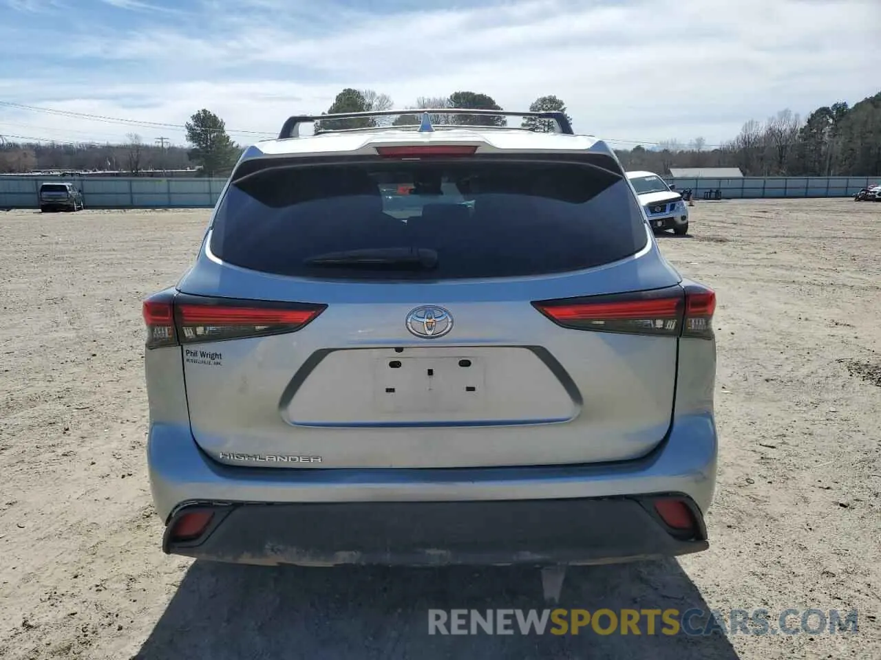 6 fotografías del automóvil dañado 5TDCZRAH5LS504363 TOYOTA HIGHLANDER 2020