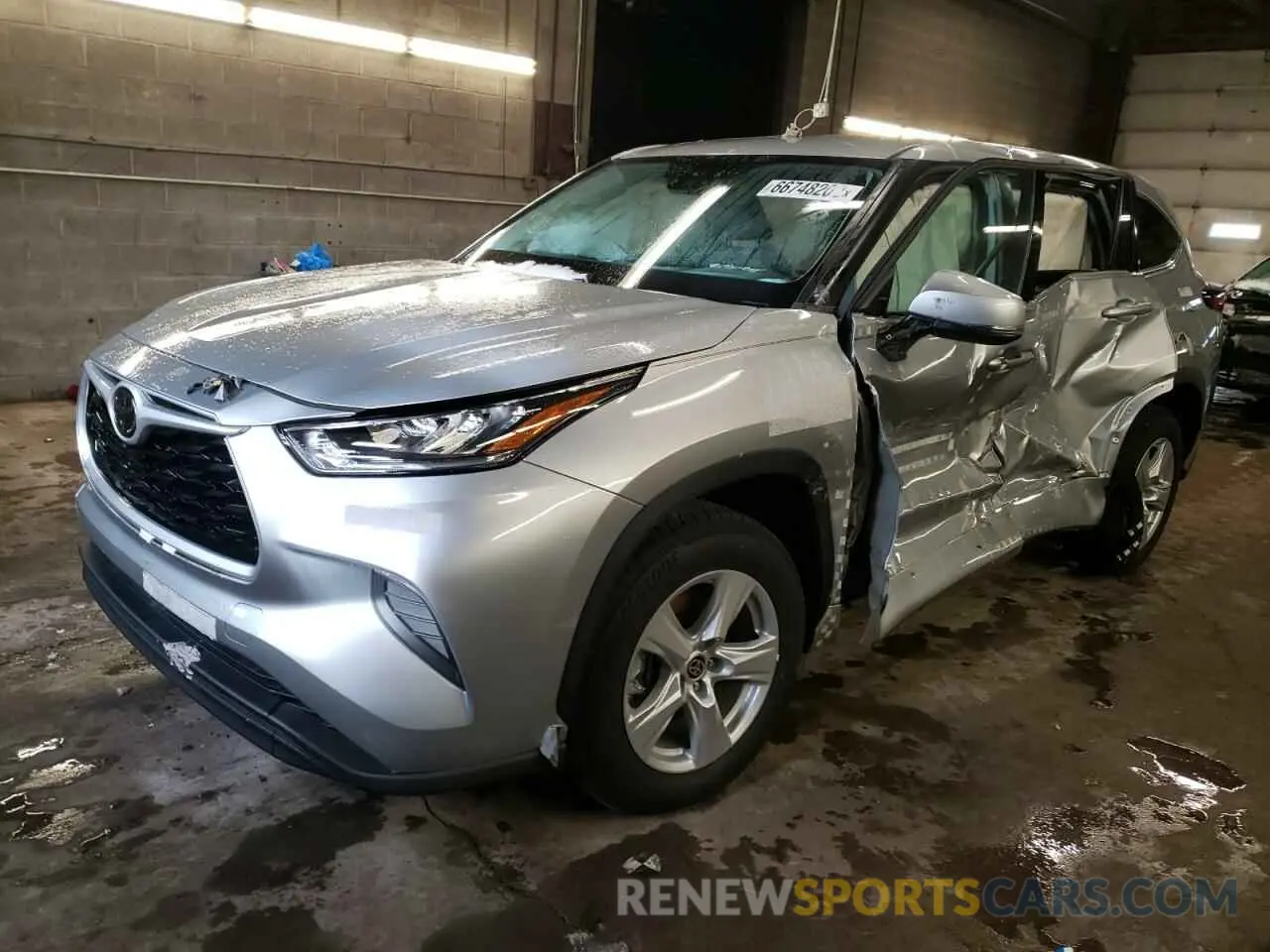 1 fotografías del automóvil dañado 5TDCZRAH7LS509743 TOYOTA HIGHLANDER 2020