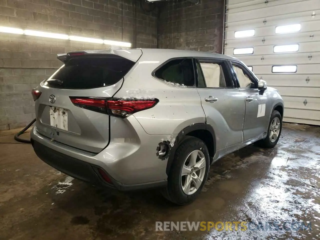 3 fotografías del automóvil dañado 5TDCZRAH7LS509743 TOYOTA HIGHLANDER 2020