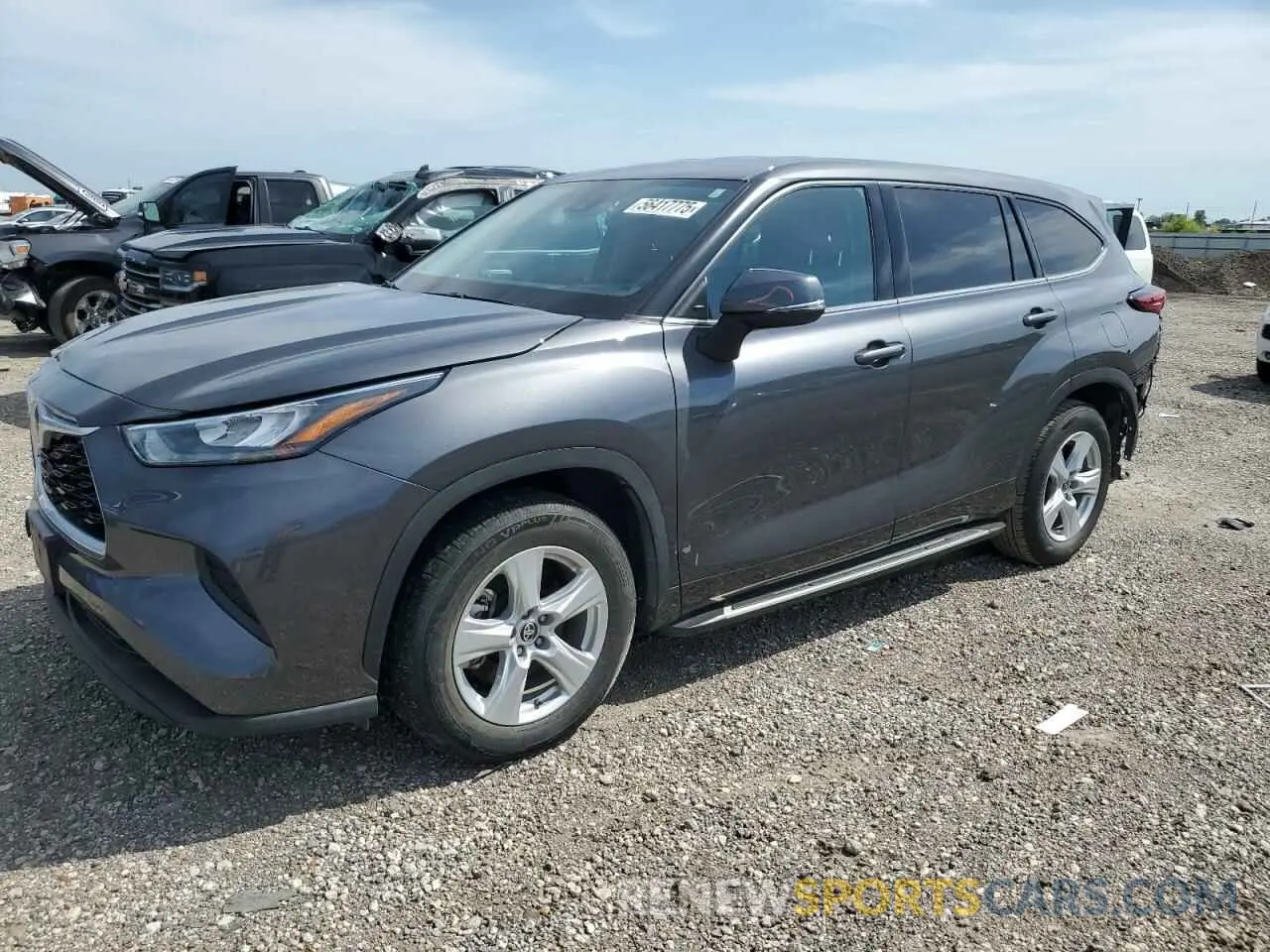 1 fotografías del automóvil dañado 5TDCZRAH7LS512559 TOYOTA HIGHLANDER 2020