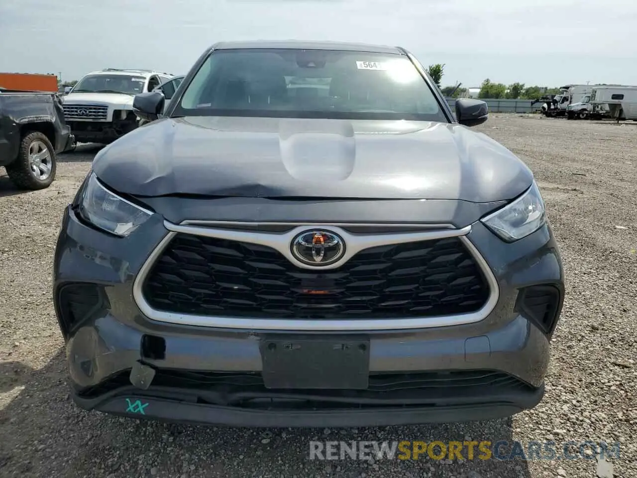 6 fotografías del automóvil dañado 5TDCZRAH7LS512559 TOYOTA HIGHLANDER 2020