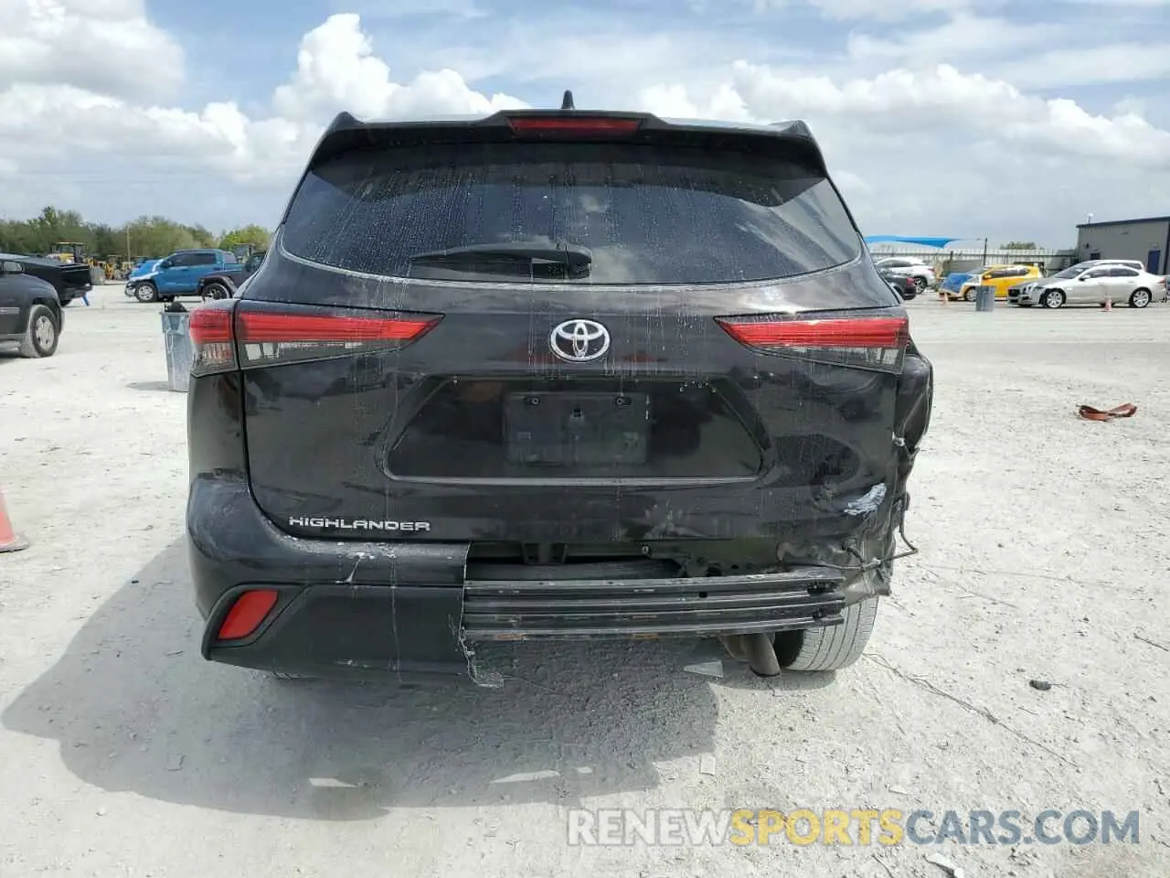 6 fotografías del automóvil dañado 5TDCZRAH8LS015956 TOYOTA HIGHLANDER 2020