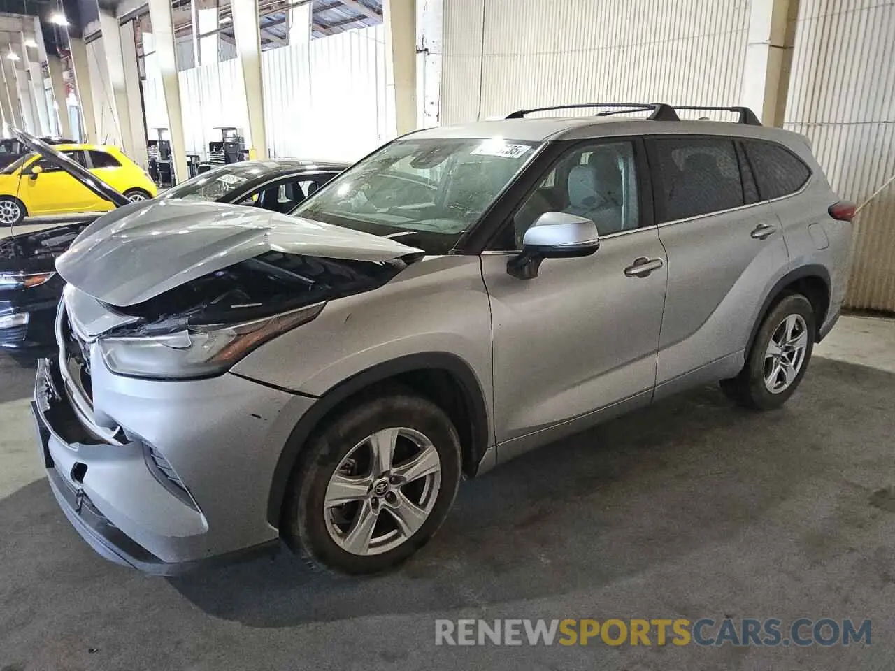 1 fotografías del automóvil dañado 5TDCZRAH9LS017585 TOYOTA HIGHLANDER 2020