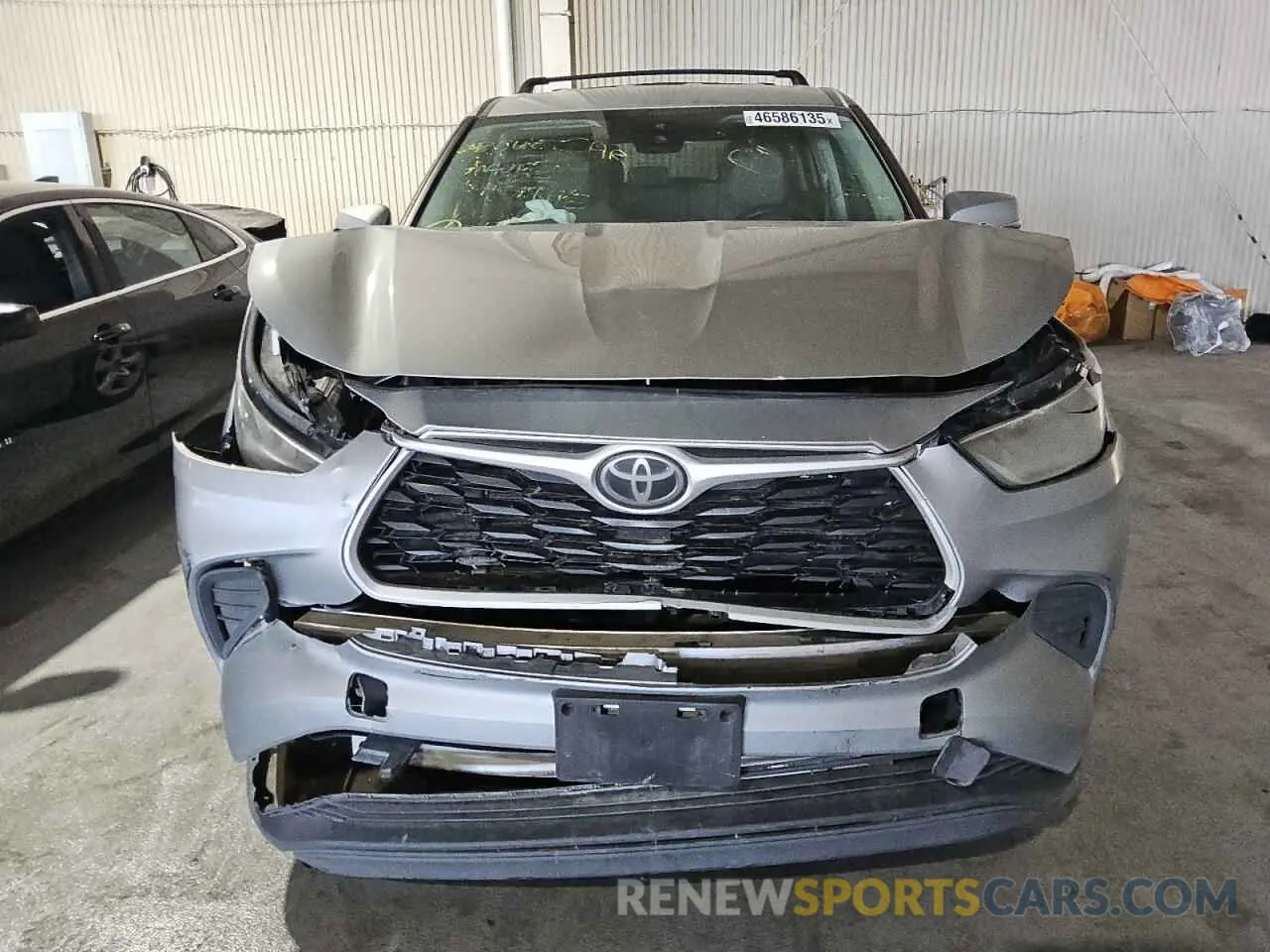 5 fotografías del automóvil dañado 5TDCZRAH9LS017585 TOYOTA HIGHLANDER 2020