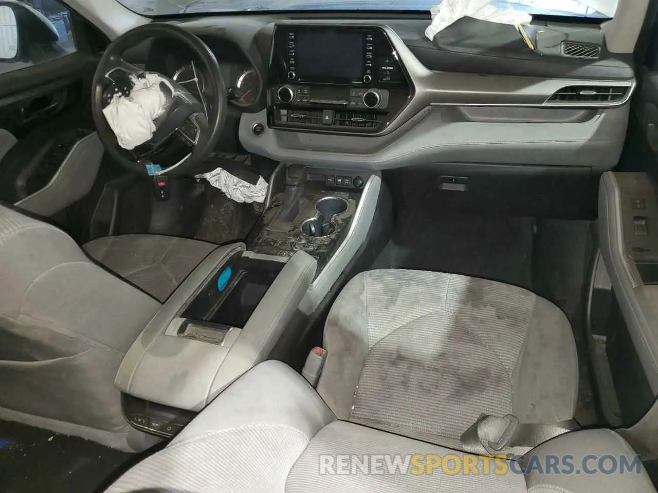 8 fotografías del automóvil dañado 5TDCZRAH9LS017585 TOYOTA HIGHLANDER 2020