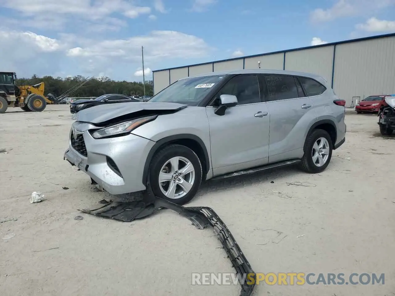 1 fotografías del automóvil dañado 5TDCZRAH9LS028246 TOYOTA HIGHLANDER 2020
