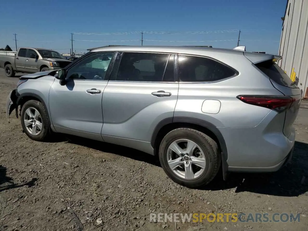 2 fotografías del automóvil dañado 5TDCZRBH1LS503483 TOYOTA HIGHLANDER 2020