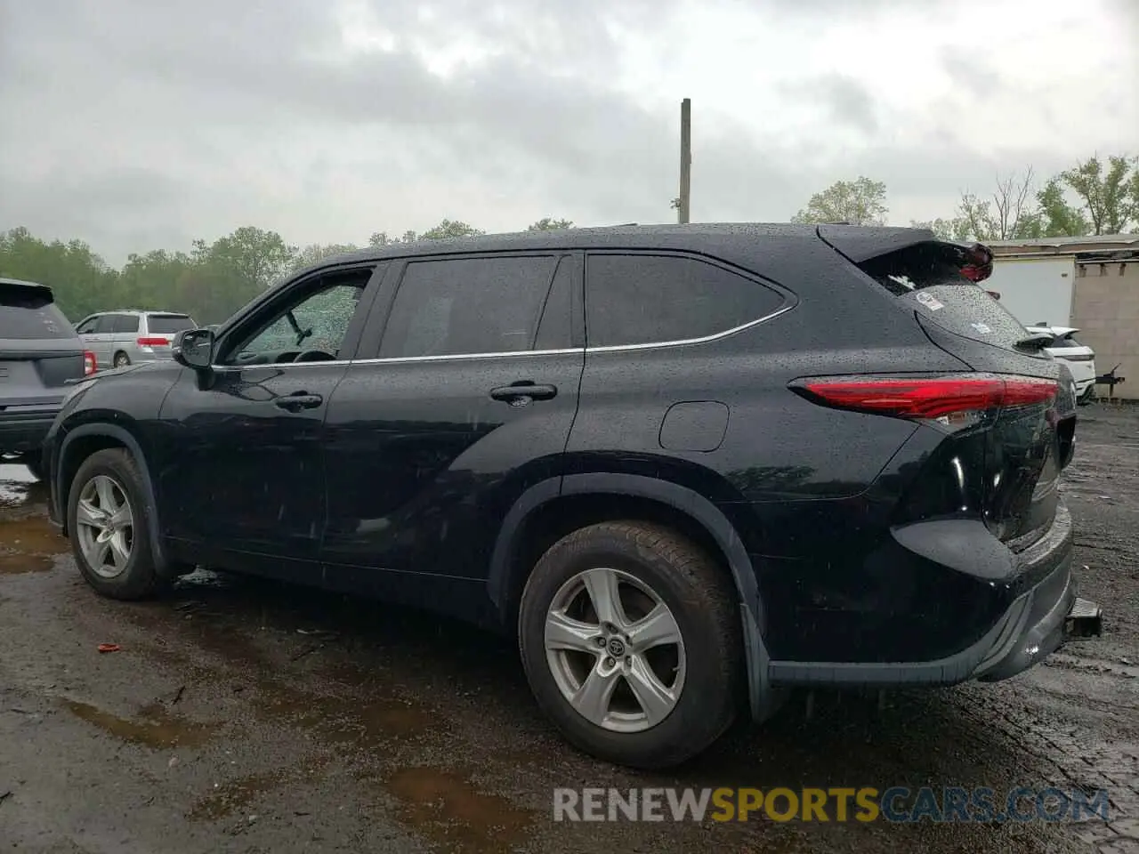 2 fotografías del automóvil dañado 5TDCZRBH2LS037465 TOYOTA HIGHLANDER 2020