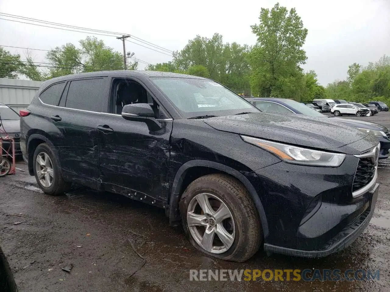 4 fotografías del automóvil dañado 5TDCZRBH2LS037465 TOYOTA HIGHLANDER 2020