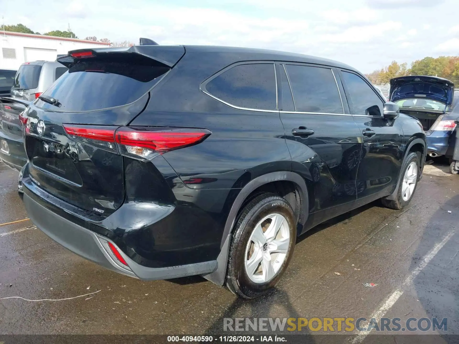 4 fotografías del automóvil dañado 5TDCZRBH6LS055967 TOYOTA HIGHLANDER 2020
