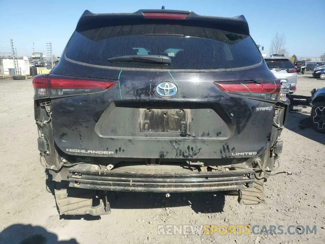 6 fotografías del automóvil dañado 5TDDBRCH5LS005360 TOYOTA HIGHLANDER 2020