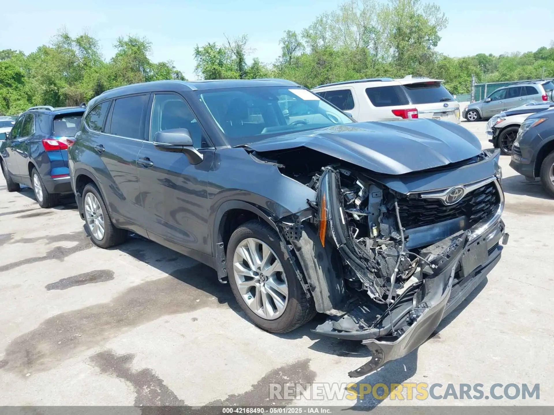 1 fotografías del automóvil dañado 5TDDZRBH0LS012651 TOYOTA HIGHLANDER 2020