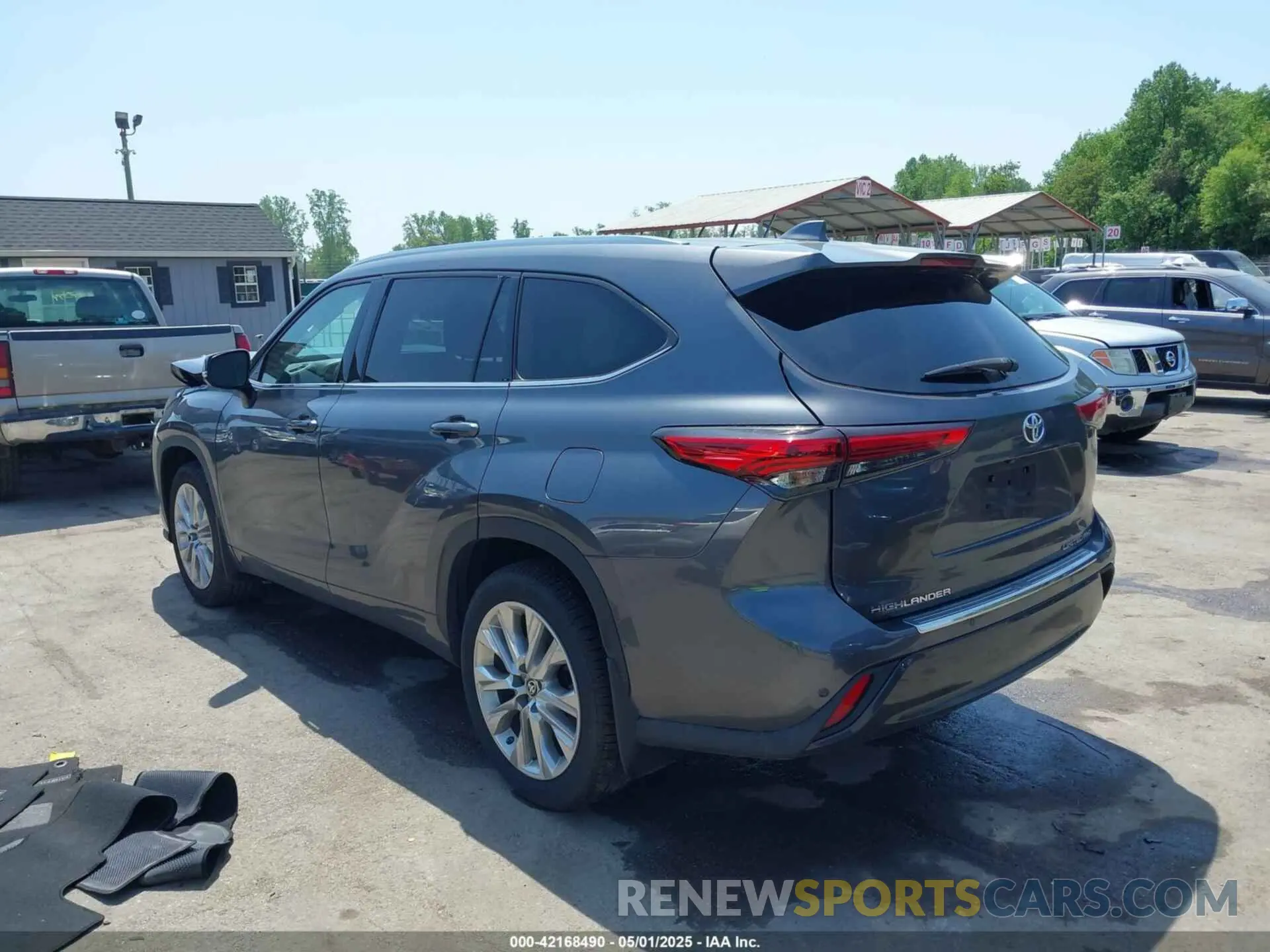 3 fotografías del automóvil dañado 5TDDZRBH0LS012651 TOYOTA HIGHLANDER 2020