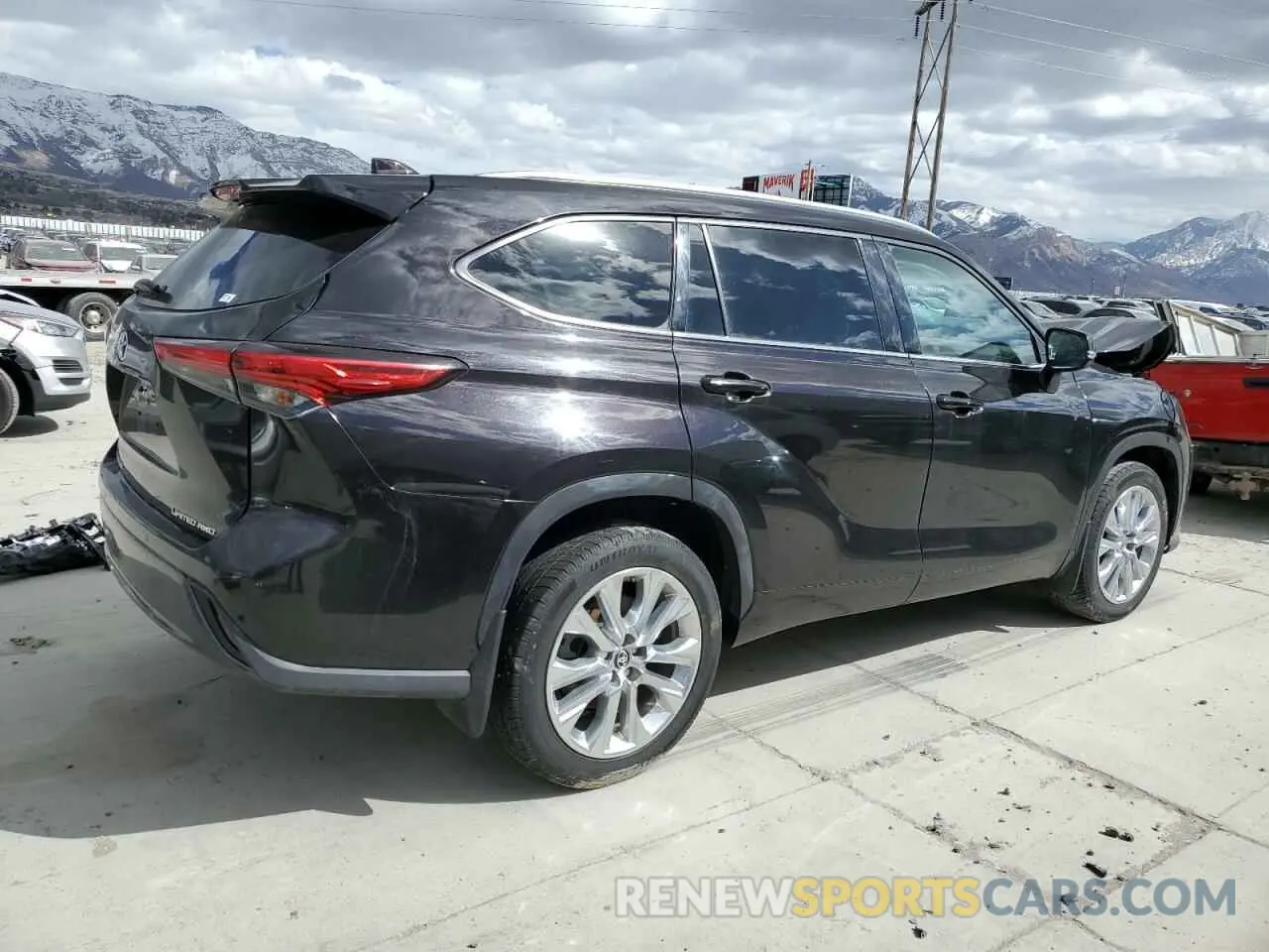 3 fotografías del automóvil dañado 5TDDZRBH0LS016179 TOYOTA HIGHLANDER 2020