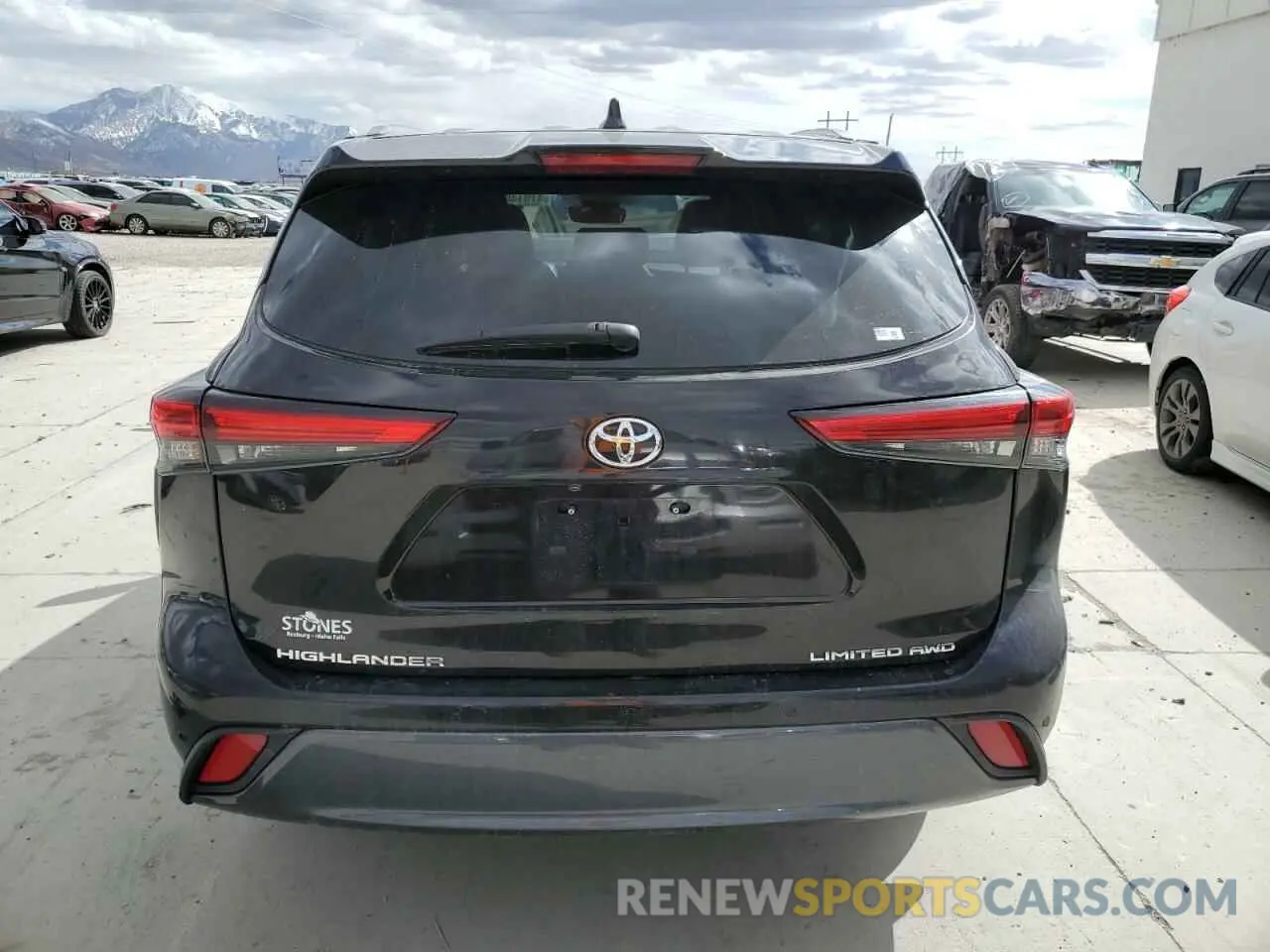 6 fotografías del automóvil dañado 5TDDZRBH0LS016179 TOYOTA HIGHLANDER 2020
