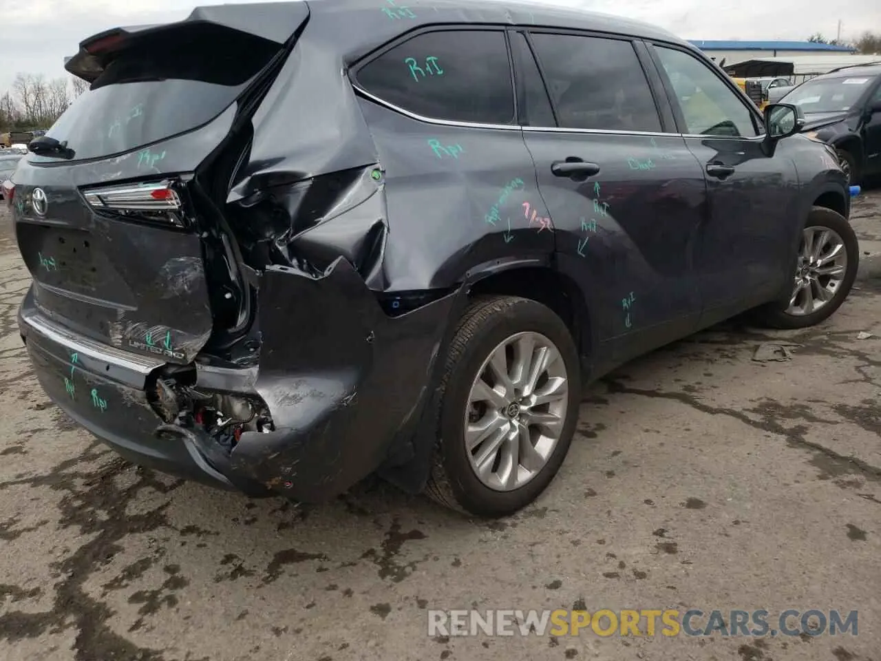 4 fotografías del automóvil dañado 5TDDZRBH0LS020670 TOYOTA HIGHLANDER 2020