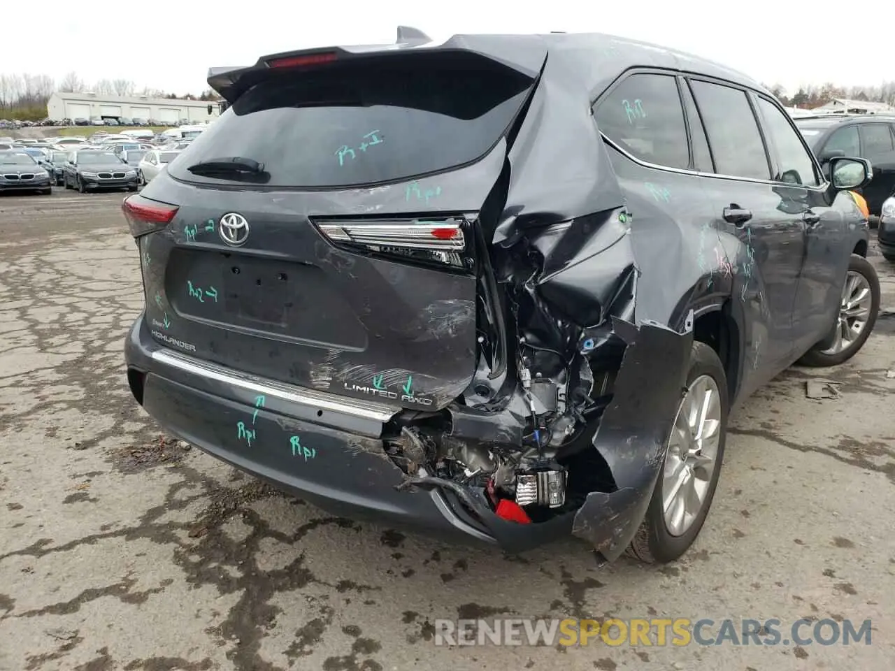 9 fotografías del automóvil dañado 5TDDZRBH0LS020670 TOYOTA HIGHLANDER 2020