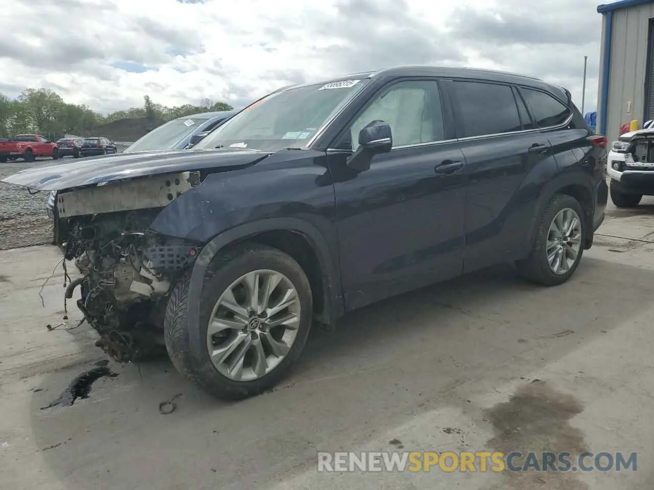 1 fotografías del automóvil dañado 5TDDZRBH0LS024606 TOYOTA HIGHLANDER 2020