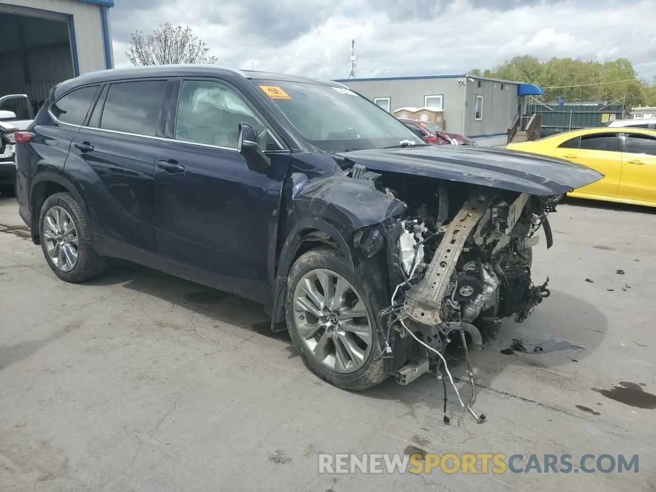 4 fotografías del automóvil dañado 5TDDZRBH0LS024606 TOYOTA HIGHLANDER 2020