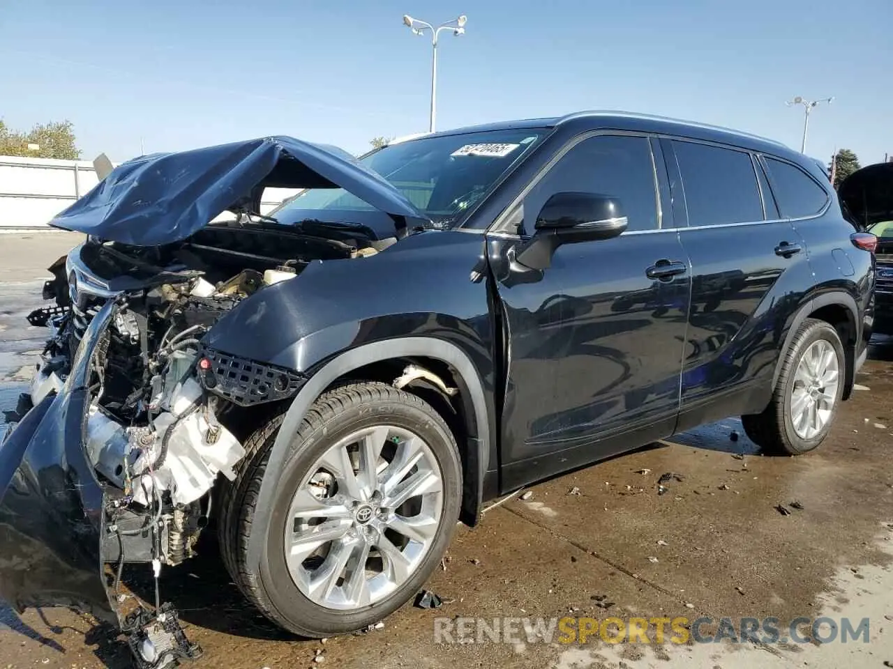 1 fotografías del automóvil dañado 5TDDZRBH1LS055833 TOYOTA HIGHLANDER 2020