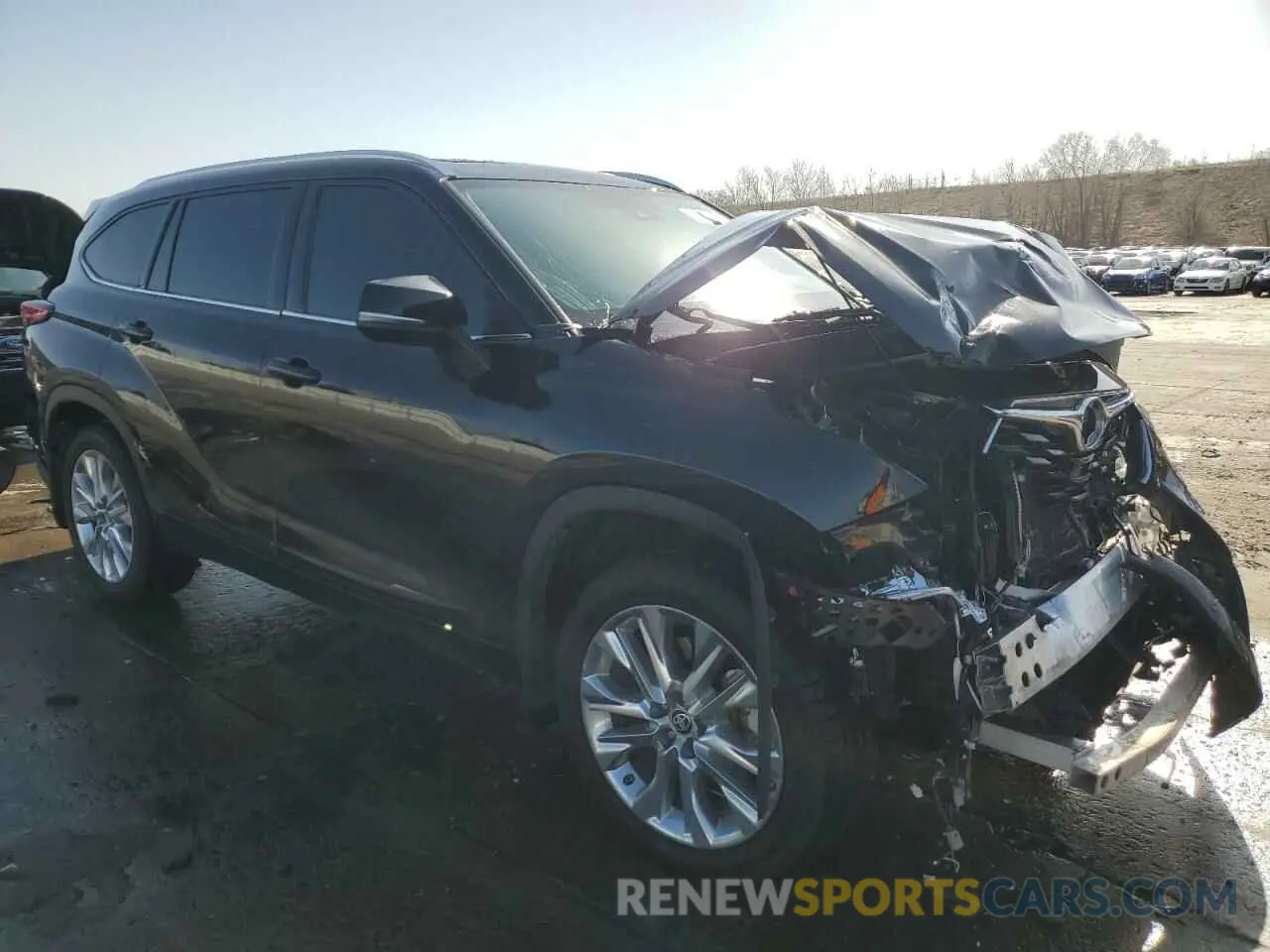 4 fotografías del automóvil dañado 5TDDZRBH1LS055833 TOYOTA HIGHLANDER 2020