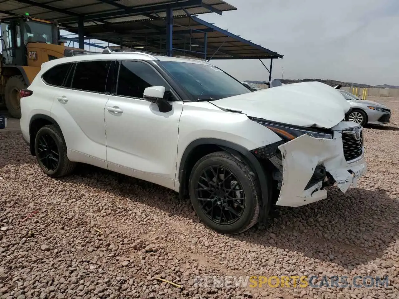 4 fotografías del automóvil dañado 5TDDZRBH5LS021488 TOYOTA HIGHLANDER 2020
