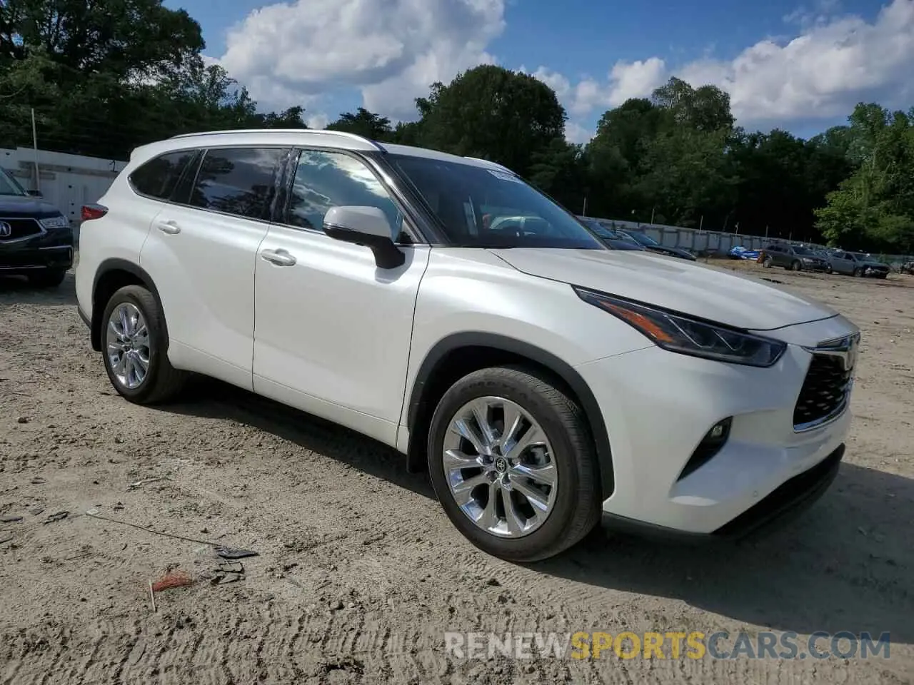 4 fotografías del automóvil dañado 5TDDZRBH5LS051090 TOYOTA HIGHLANDER 2020