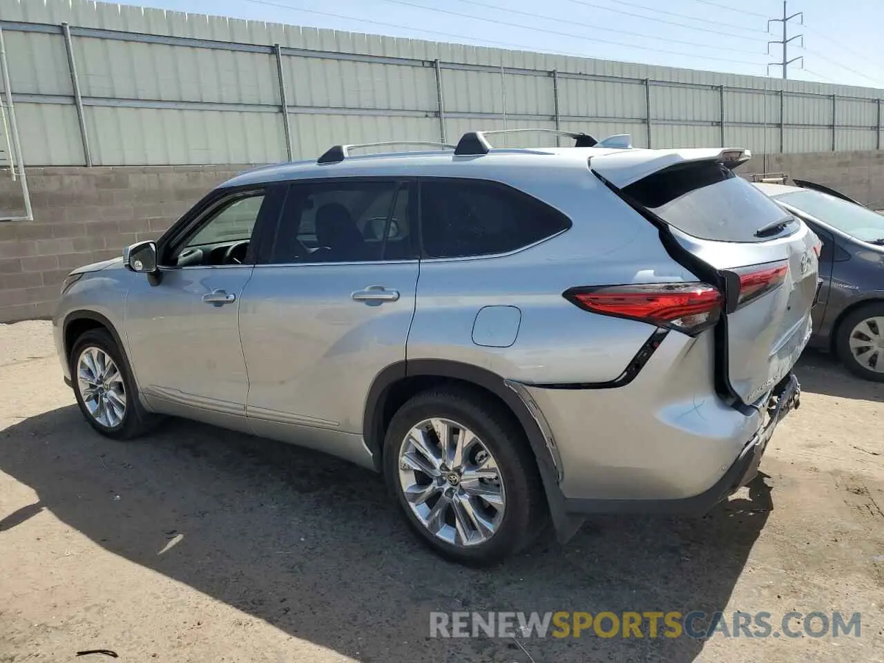 2 fotografías del automóvil dañado 5TDDZRBH7LS012162 TOYOTA HIGHLANDER 2020