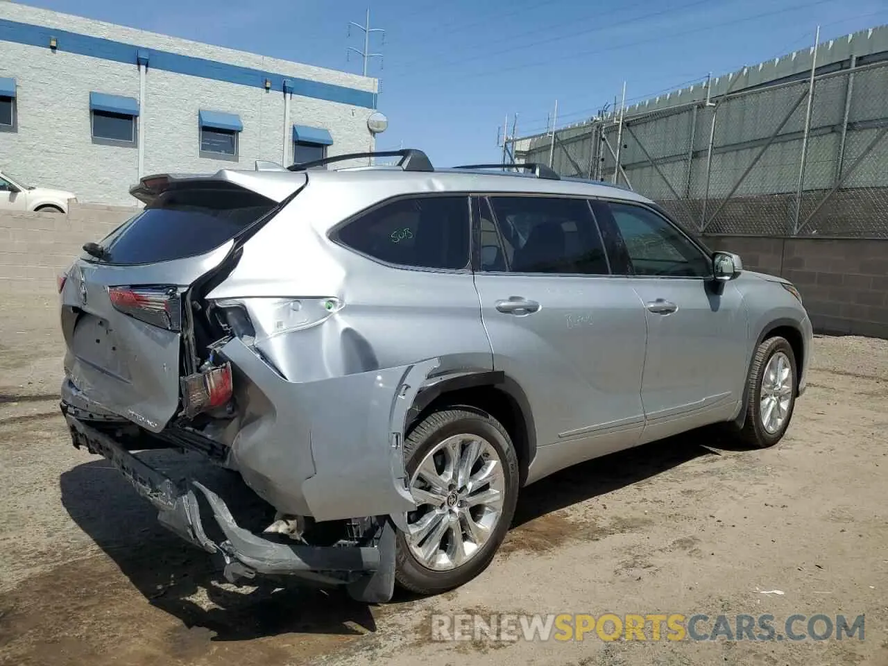 3 fotografías del automóvil dañado 5TDDZRBH7LS012162 TOYOTA HIGHLANDER 2020