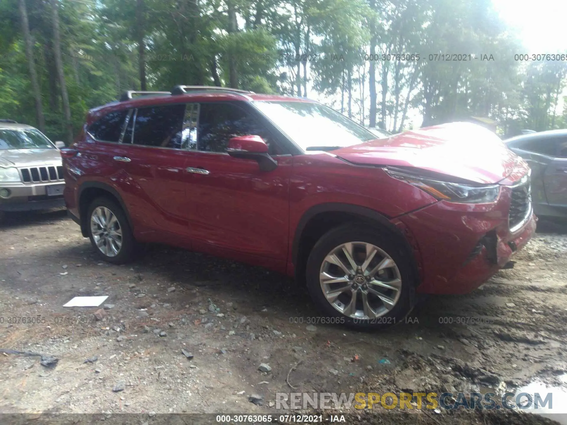 1 fotografías del automóvil dañado 5TDDZRBH7LS025915 TOYOTA HIGHLANDER 2020