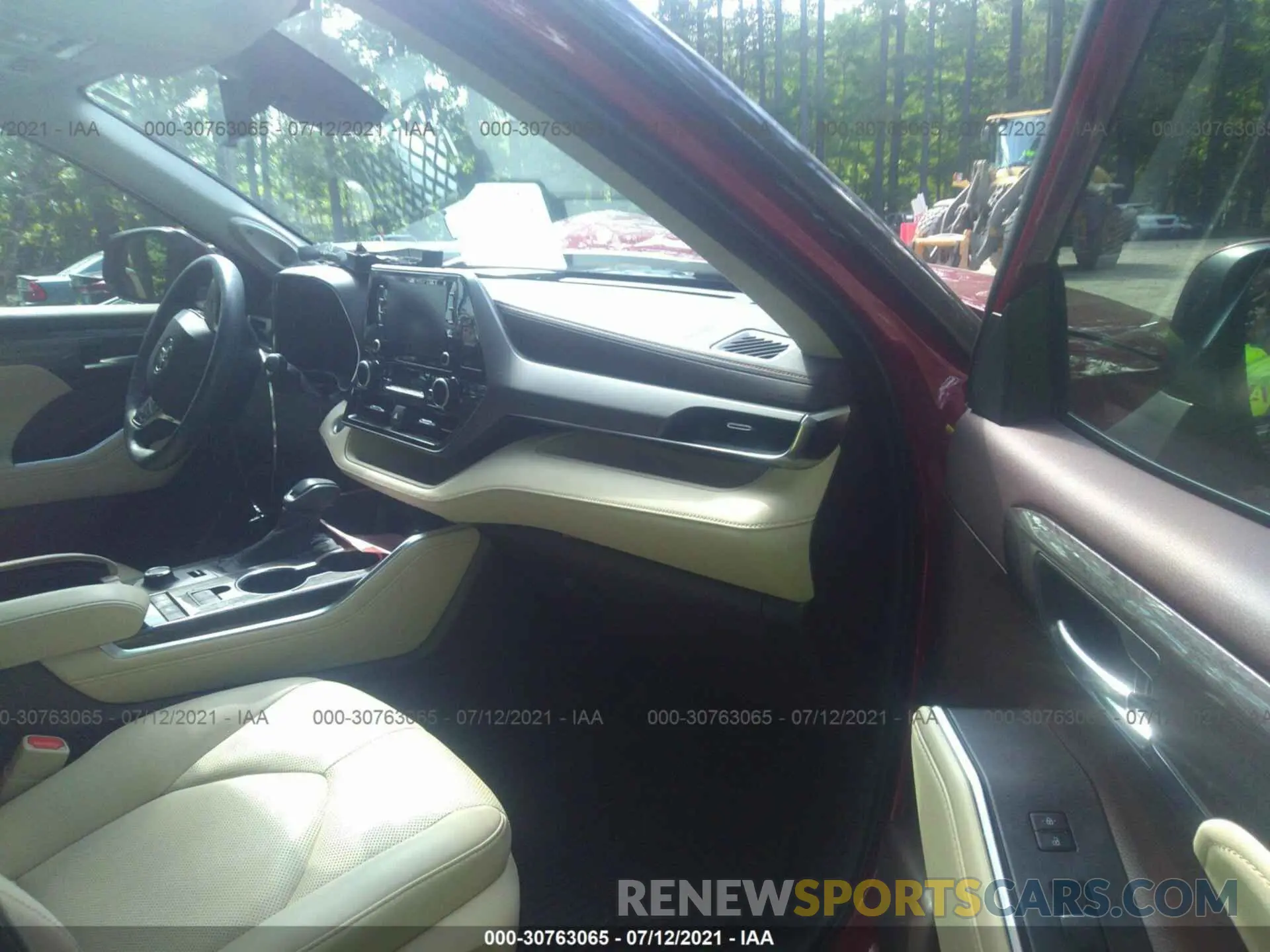 5 fotografías del automóvil dañado 5TDDZRBH7LS025915 TOYOTA HIGHLANDER 2020