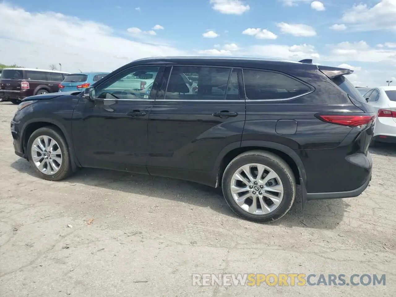 2 fotografías del automóvil dañado 5TDDZRBH8LS004782 TOYOTA HIGHLANDER 2020