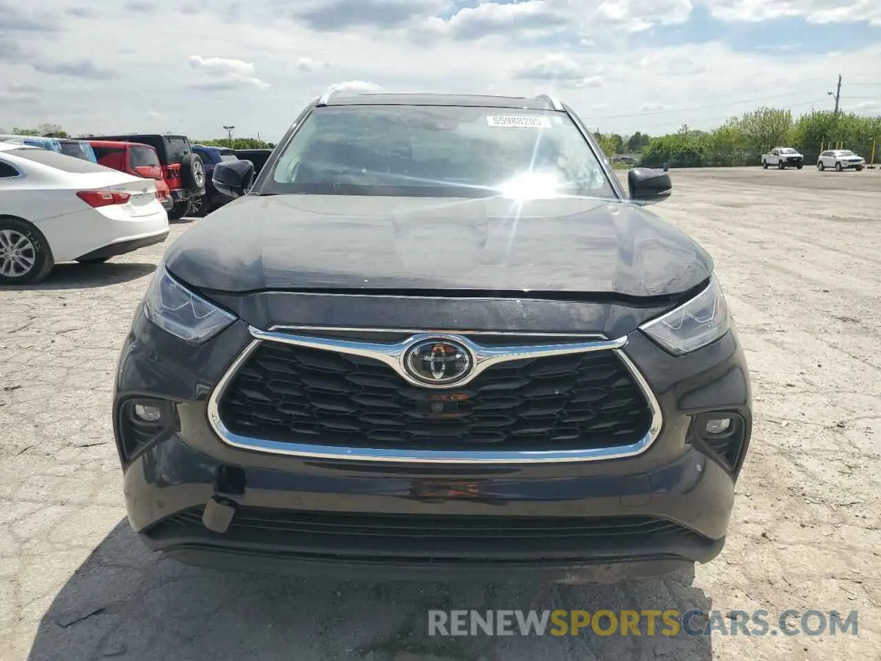 5 fotografías del automóvil dañado 5TDDZRBH8LS004782 TOYOTA HIGHLANDER 2020