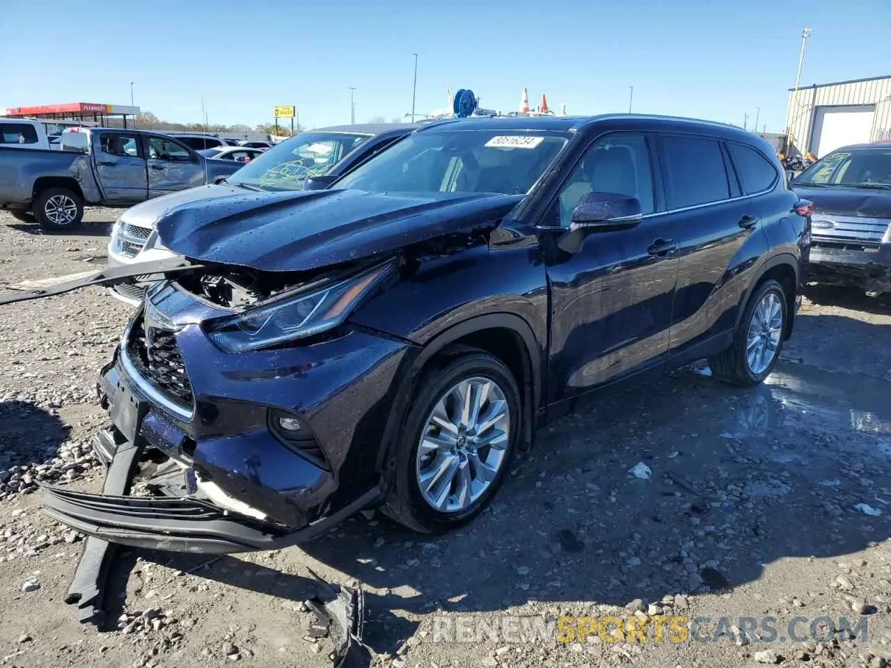 1 fotografías del automóvil dañado 5TDDZRBHXLS023396 TOYOTA HIGHLANDER 2020