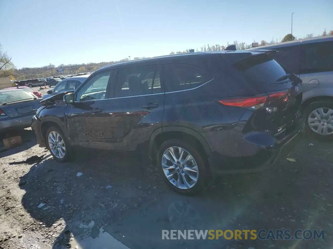 2 fotografías del automóvil dañado 5TDDZRBHXLS023396 TOYOTA HIGHLANDER 2020