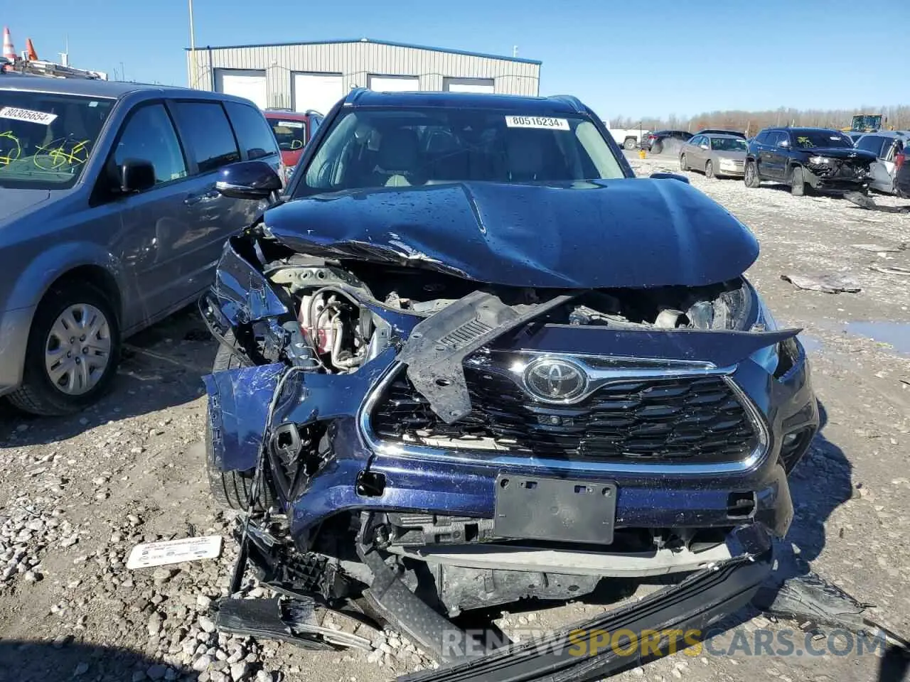 5 fotografías del automóvil dañado 5TDDZRBHXLS023396 TOYOTA HIGHLANDER 2020